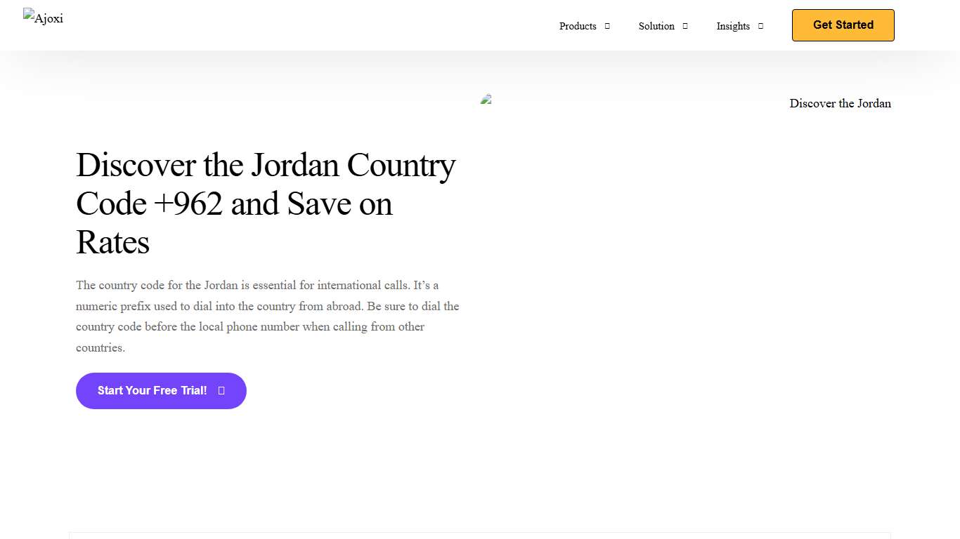 Jordan Country Code +962: Learn to Call & Save on International Rates